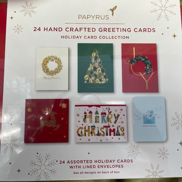 Papyrus Hand-Crafted Holiday Card Collection with Keepsake Box - Set of 24, NWOT - Picture 6 of 10